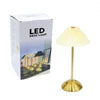 Elegant Pleated LED Desk Lamp