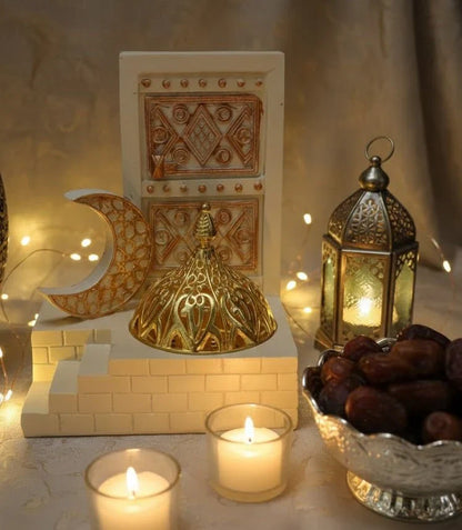 Islamic Decorative Table Piece with Crescent & Dome Design